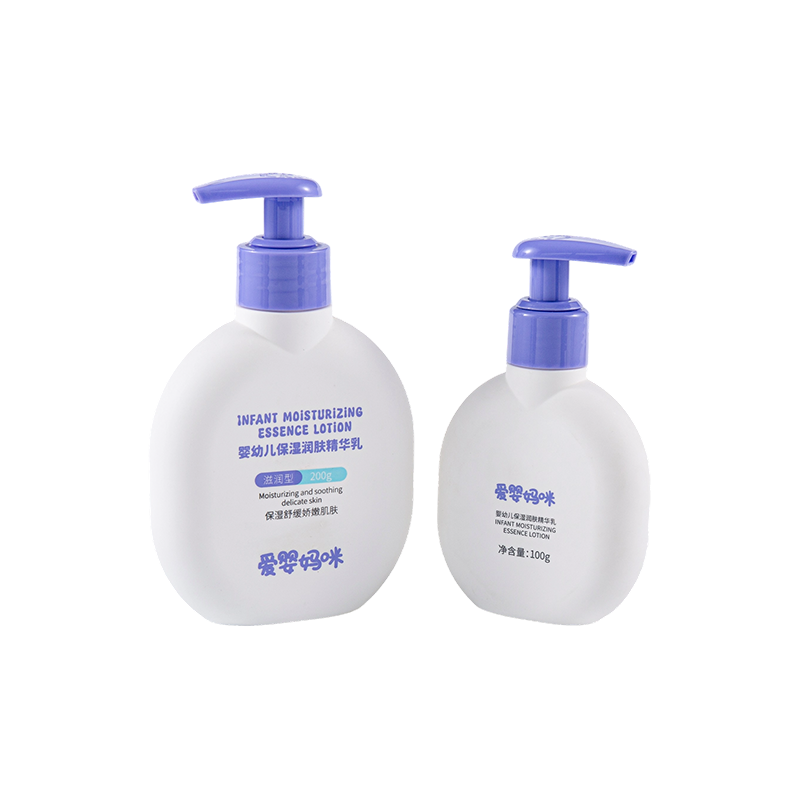 Yksinkertainen ja kaunis violetti kansi pyöreä PE-pullo